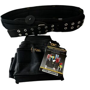 NWT Klein Tools 2Pc Bundle Tool Belt and Pouch